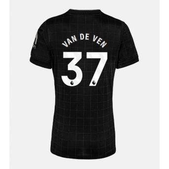 Tottenham Hotspur Micky van de Ven #37 Maglia Gara Trasferta Repliche 2025-26 Donna Maniche Corte